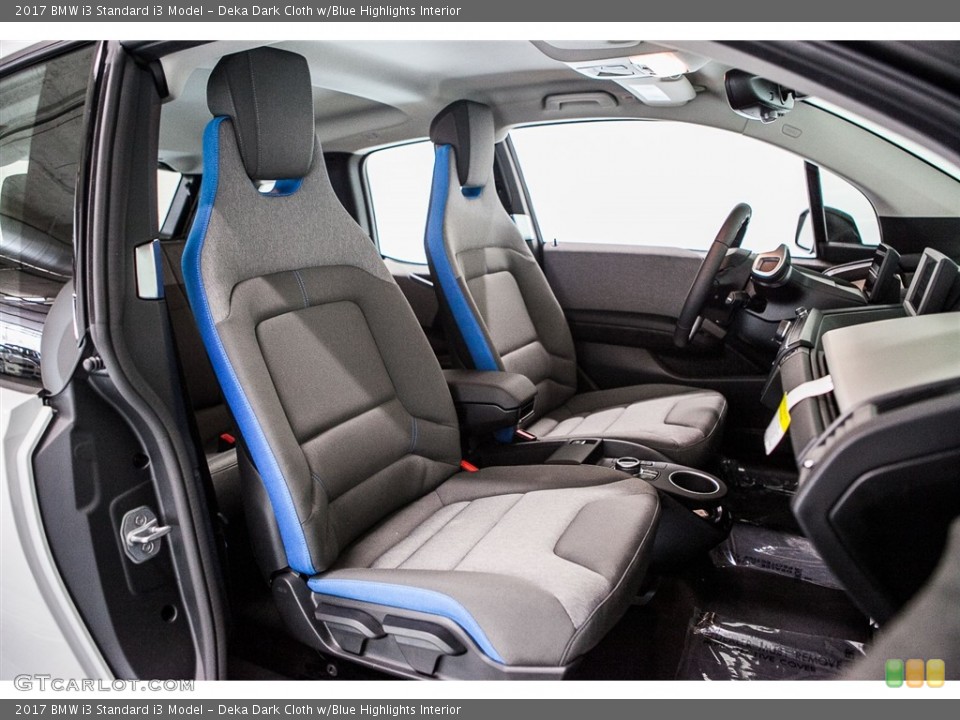 Deka Dark Cloth w/Blue Highlights Interior Photo for the 2017 BMW i3  #116646260