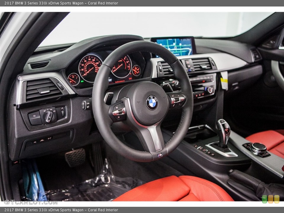 Coral Red Interior Photo for the 2017 BMW 3 Series 330i xDrive Sports Wagon #116646653