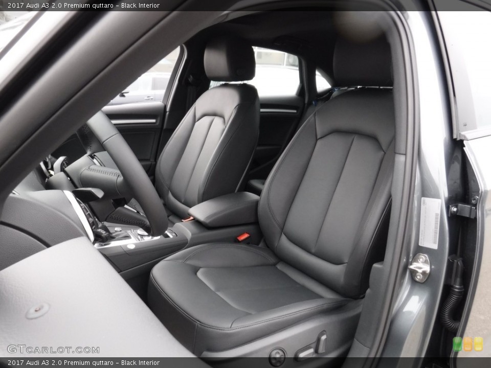 Black Interior Front Seat for the 2017 Audi A3 2.0 Premium quttaro #116649090