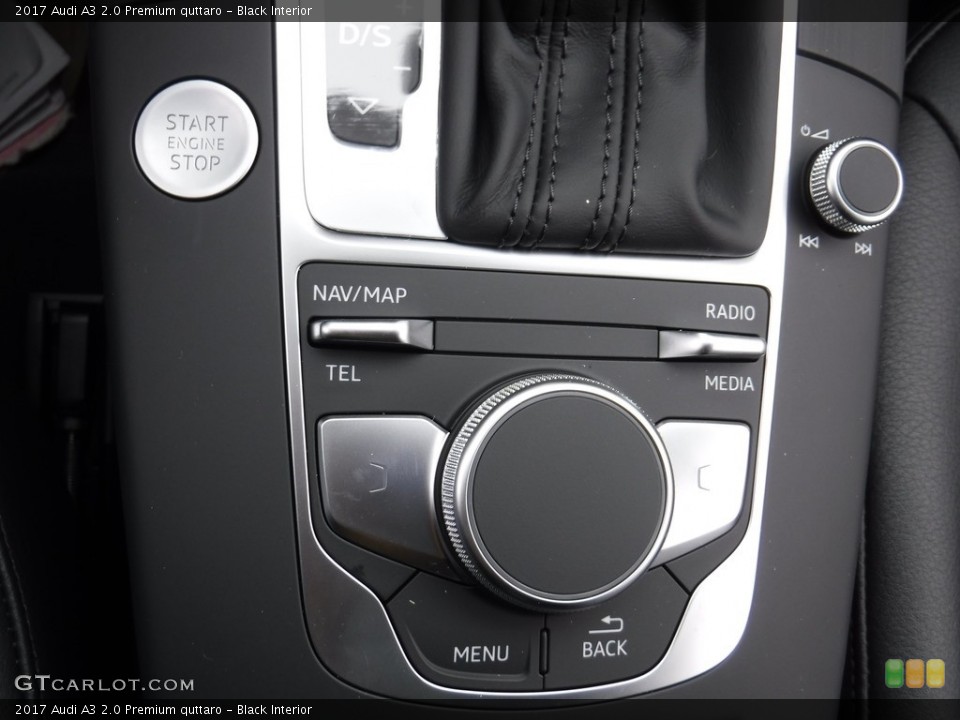 Black Interior Controls for the 2017 Audi A3 2.0 Premium quttaro #116649224