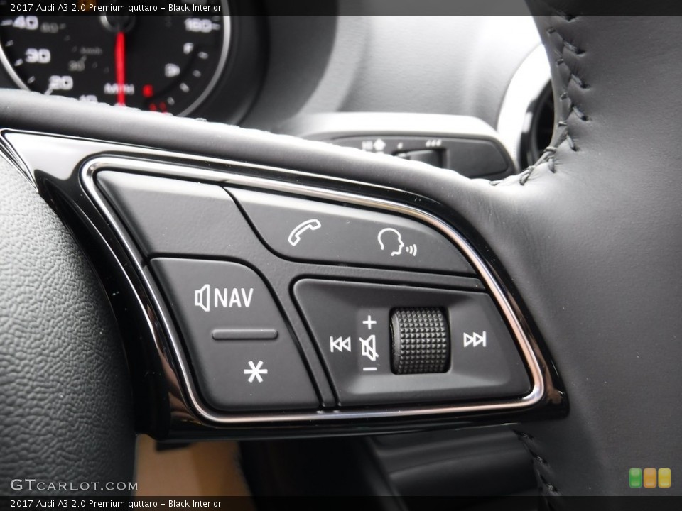 Black Interior Controls for the 2017 Audi A3 2.0 Premium quttaro #116649317