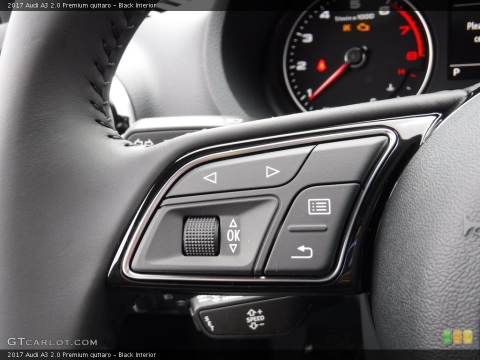 Black Interior Controls for the 2017 Audi A3 2.0 Premium quttaro #116649344
