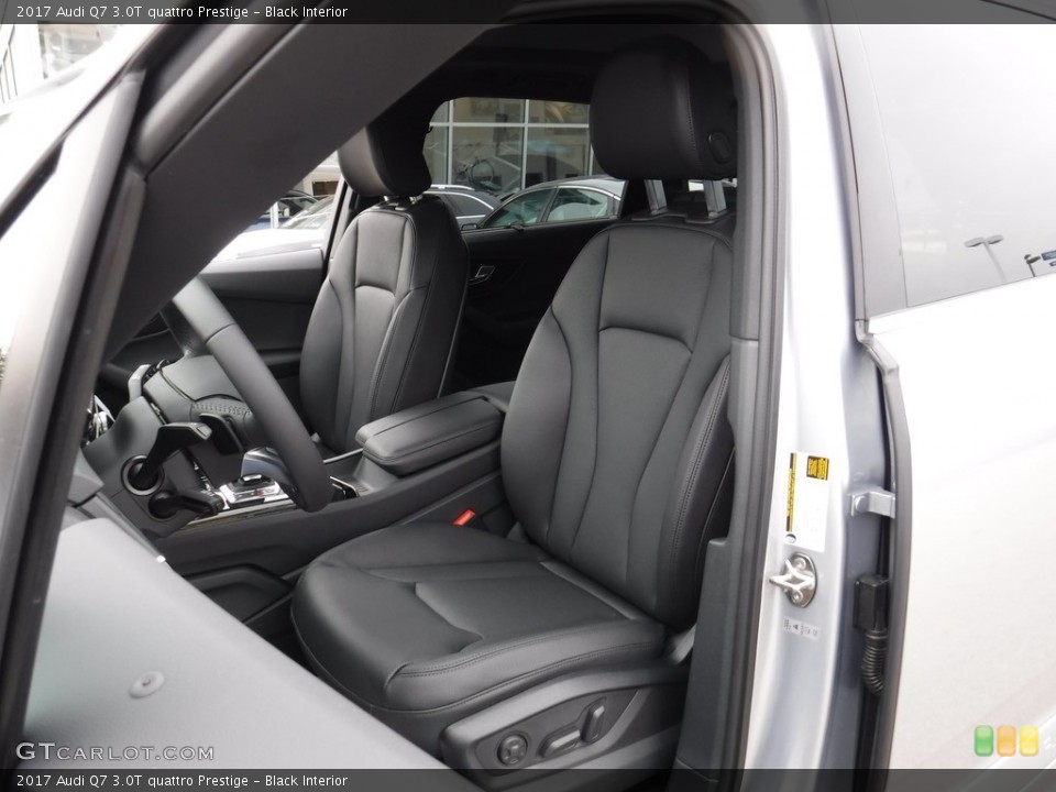 Black Interior Front Seat for the 2017 Audi Q7 3.0T quattro Prestige #116650013