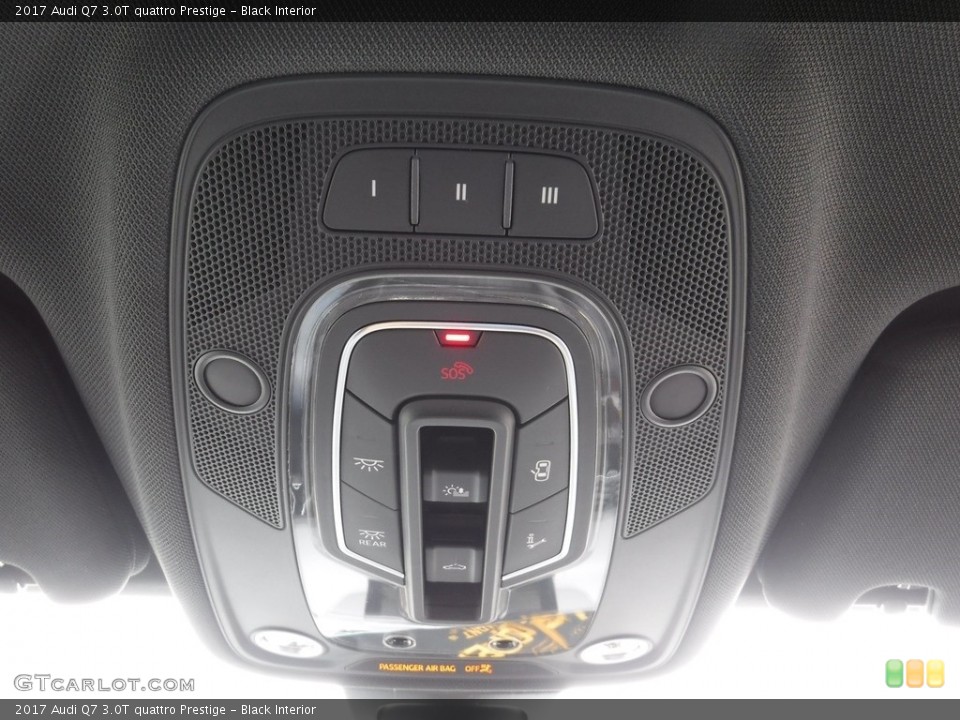 Black Interior Controls for the 2017 Audi Q7 3.0T quattro Prestige #116650307