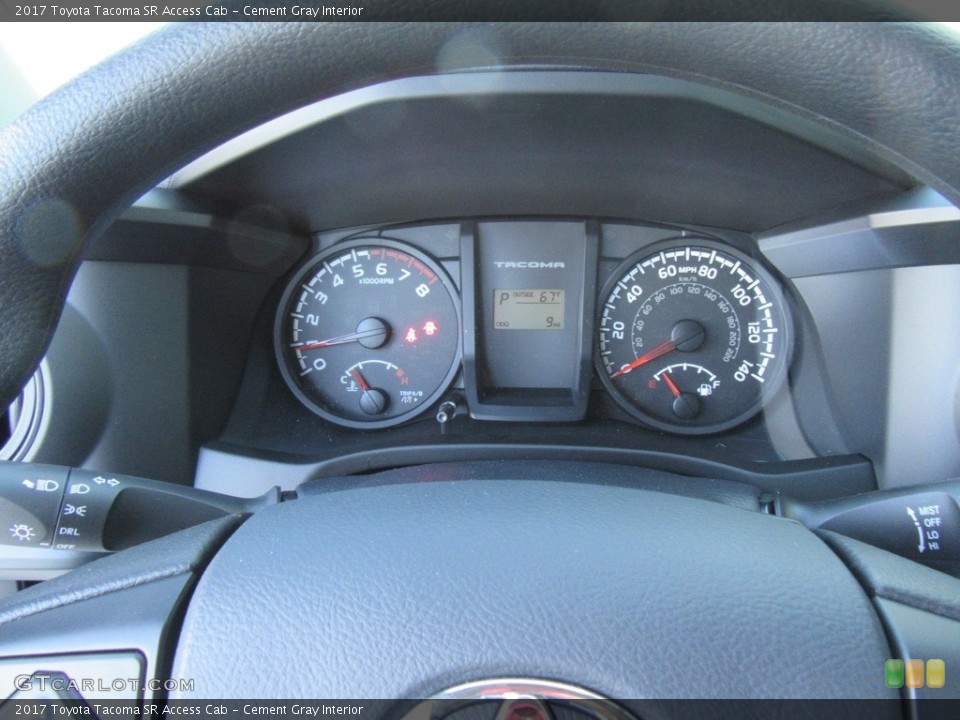 Cement Gray Interior Gauges for the 2017 Toyota Tacoma SR Access Cab #116654119