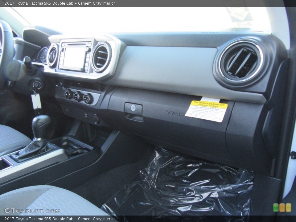 Cement Gray Interior Dashboard for the 2017 Toyota Tacoma SR5 Double Cab #116655530