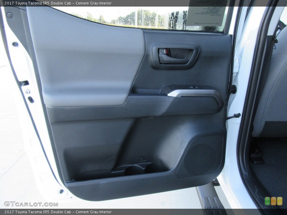 Cement Gray Interior Door Panel for the 2017 Toyota Tacoma SR5 Double Cab #116655548