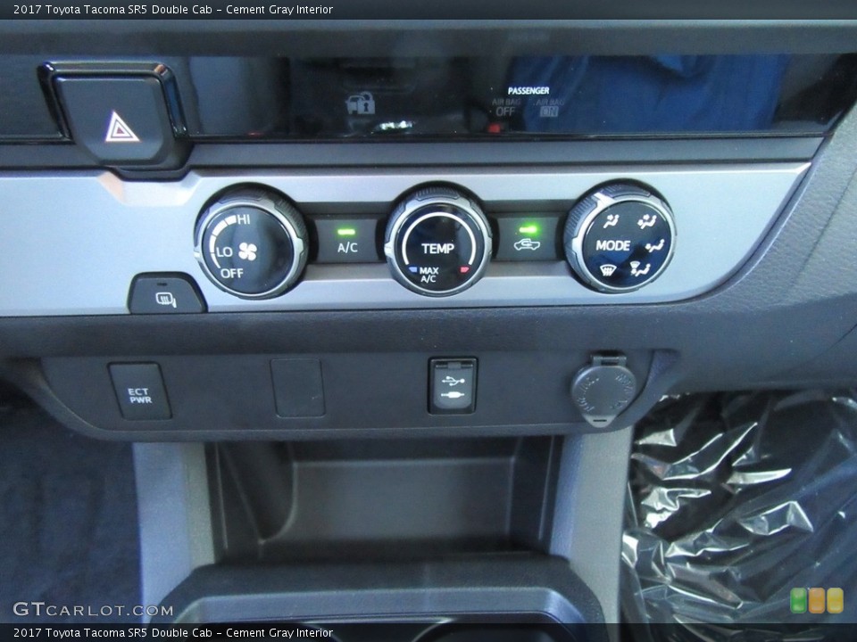 Cement Gray Interior Controls for the 2017 Toyota Tacoma SR5 Double Cab #116655737
