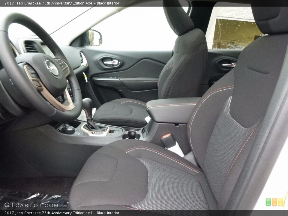 Black Interior Photo for the 2017 Jeep Cherokee 75th Anniversary Edition 4x4 #116657111