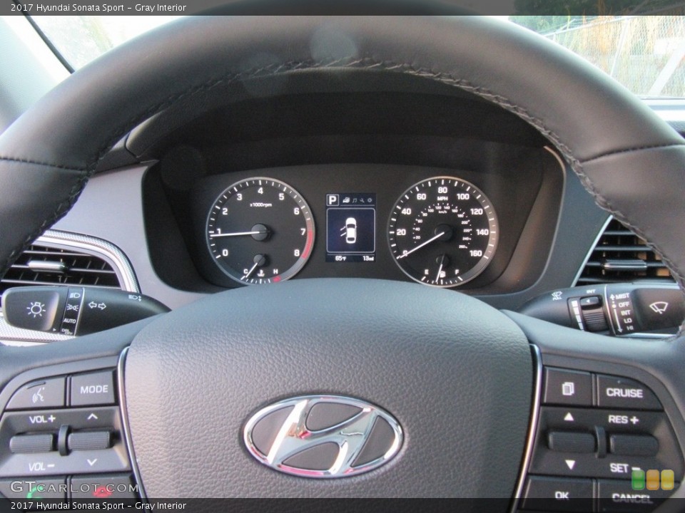 Gray Interior Controls for the 2017 Hyundai Sonata Sport #116657219