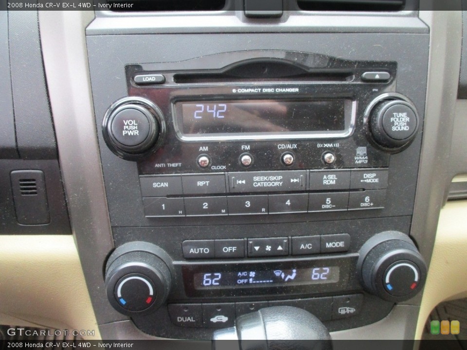 Ivory Interior Controls for the 2008 Honda CR-V EX-L 4WD #116659511
