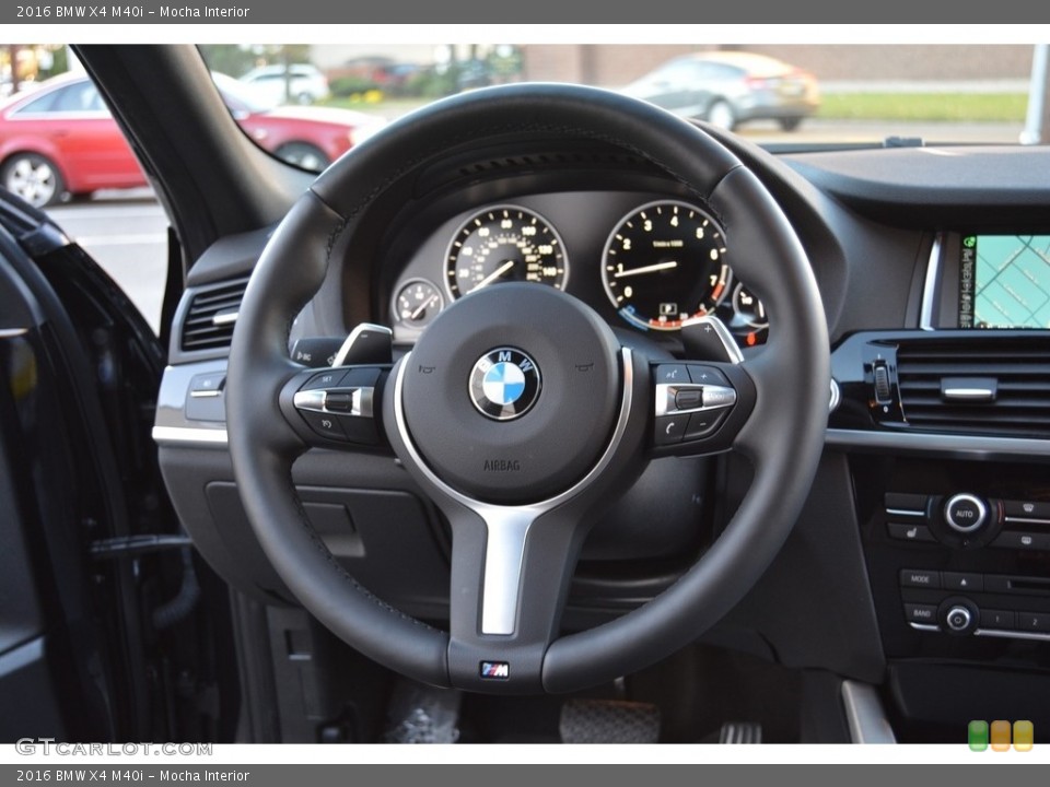 Mocha Interior Steering Wheel for the 2016 BMW X4 M40i #116666229