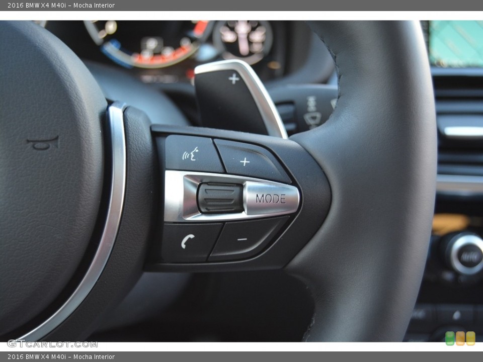 Mocha Interior Controls for the 2016 BMW X4 M40i #116666262