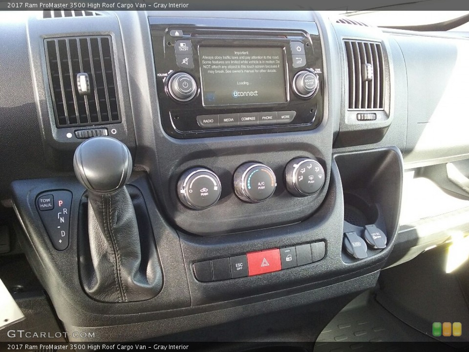 Gray Interior Controls for the 2017 Ram ProMaster 3500 High Roof Cargo Van #116668437