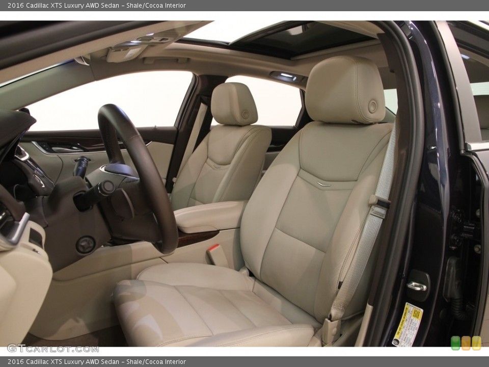 Shale/Cocoa Interior Front Seat for the 2016 Cadillac XTS Luxury AWD Sedan #116679303