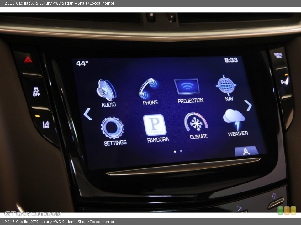 Shale/Cocoa Interior Controls for the 2016 Cadillac XTS Luxury AWD Sedan #116679396