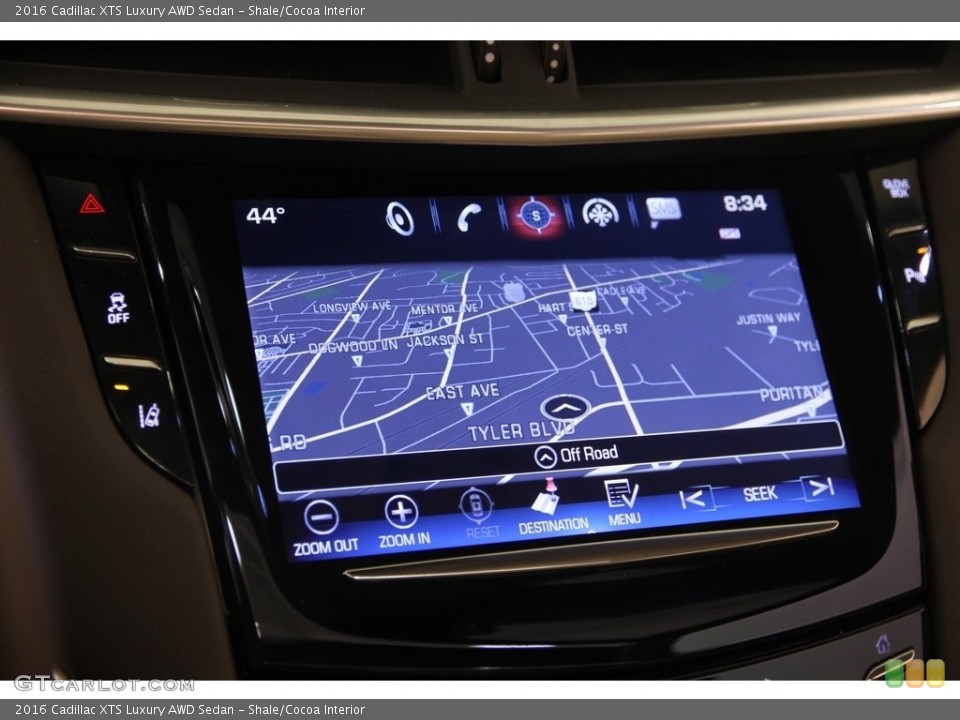 Shale/Cocoa Interior Navigation for the 2016 Cadillac XTS Luxury AWD Sedan #116679444