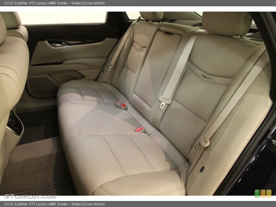 Shale/Cocoa Interior Rear Seat for the 2016 Cadillac XTS Luxury AWD Sedan #116679537