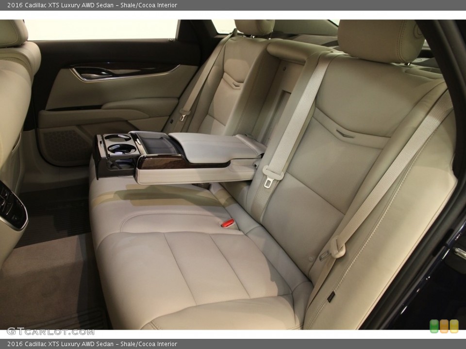 Shale/Cocoa Interior Rear Seat for the 2016 Cadillac XTS Luxury AWD Sedan #116679558