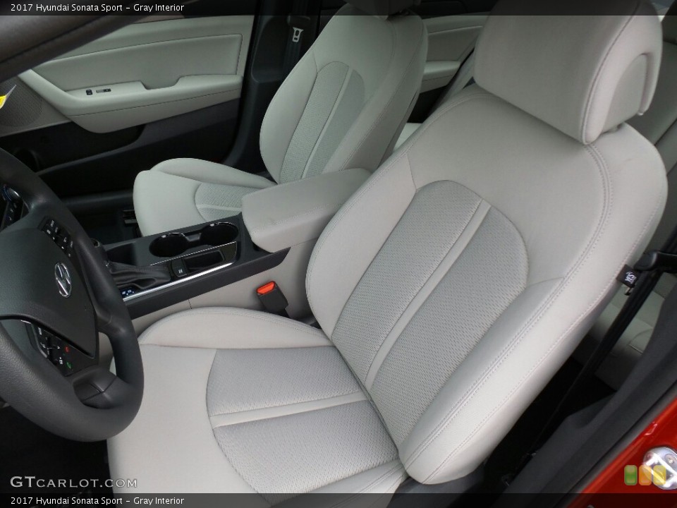 Gray Interior Front Seat for the 2017 Hyundai Sonata Sport #116684406