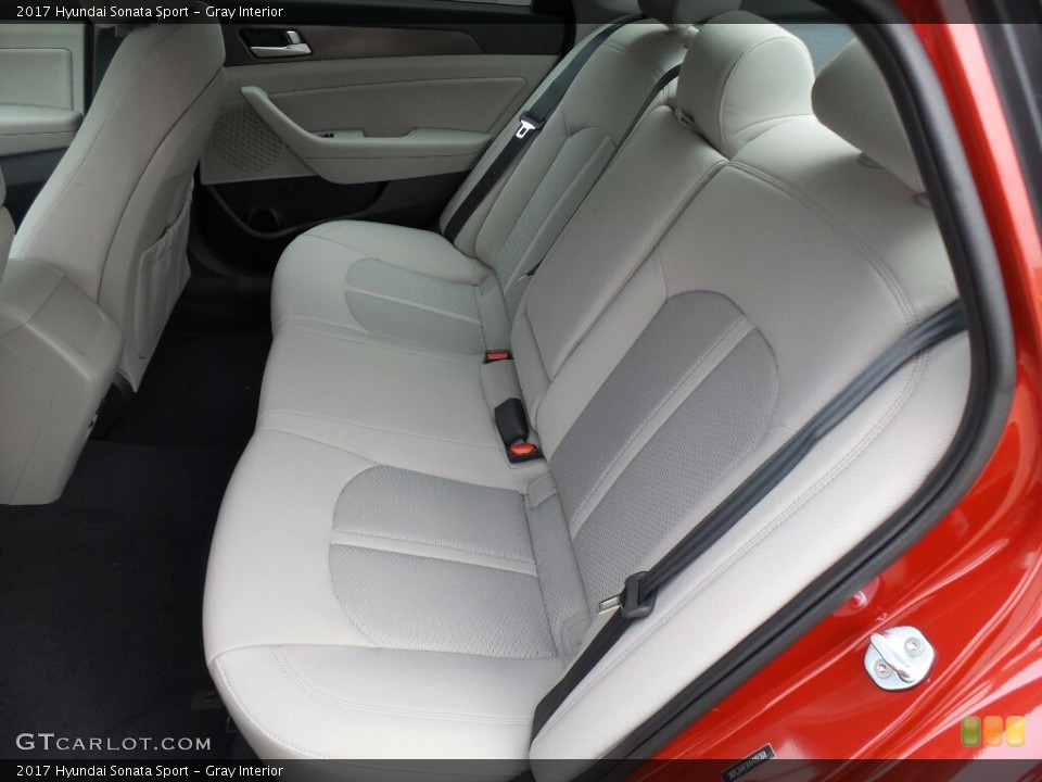 Gray Interior Rear Seat for the 2017 Hyundai Sonata Sport #116684436