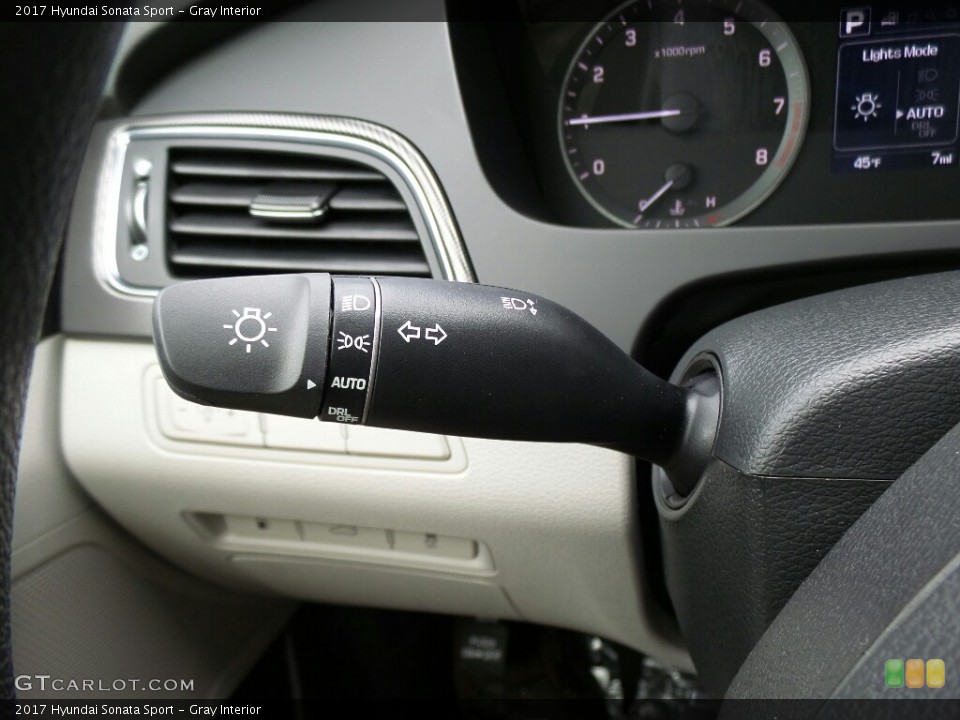 Gray Interior Controls for the 2017 Hyundai Sonata Sport #116684835