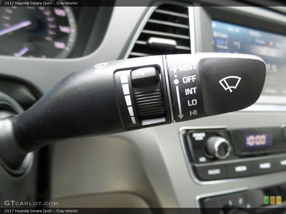 Gray Interior Controls for the 2017 Hyundai Sonata Sport #116684913