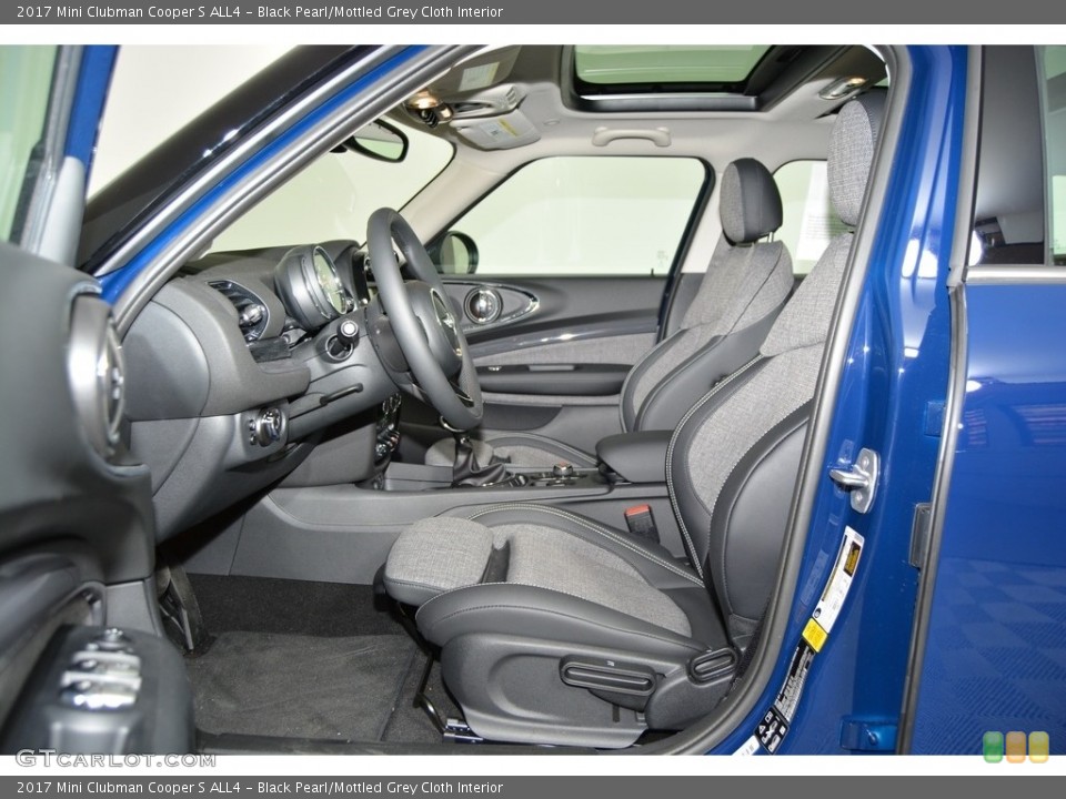 Black Pearl/Mottled Grey Cloth Interior Front Seat for the 2017 Mini Clubman Cooper S ALL4 #116685024