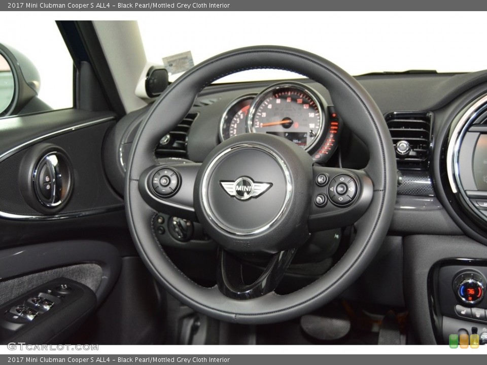 Black Pearl/Mottled Grey Cloth Interior Steering Wheel for the 2017 Mini Clubman Cooper S ALL4 #116685198