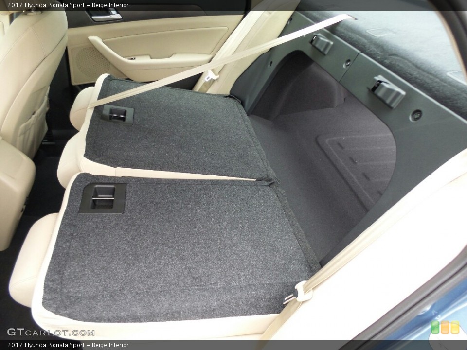 Beige Interior Rear Seat for the 2017 Hyundai Sonata Sport #116686689