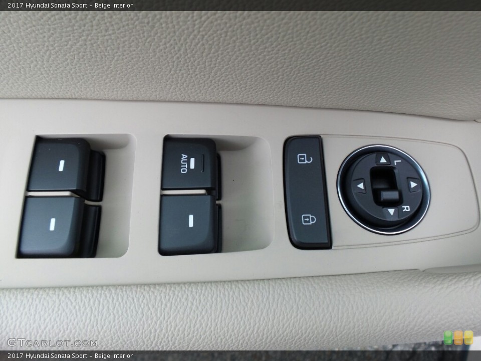 Beige Interior Controls for the 2017 Hyundai Sonata Sport #116686737