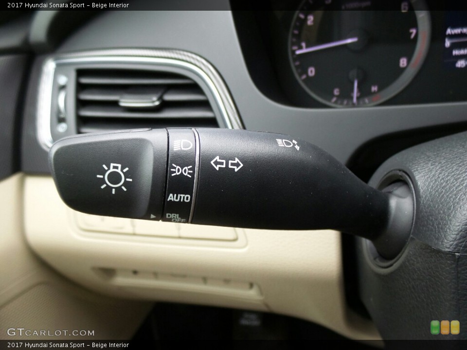 Beige Interior Controls for the 2017 Hyundai Sonata Sport #116686968