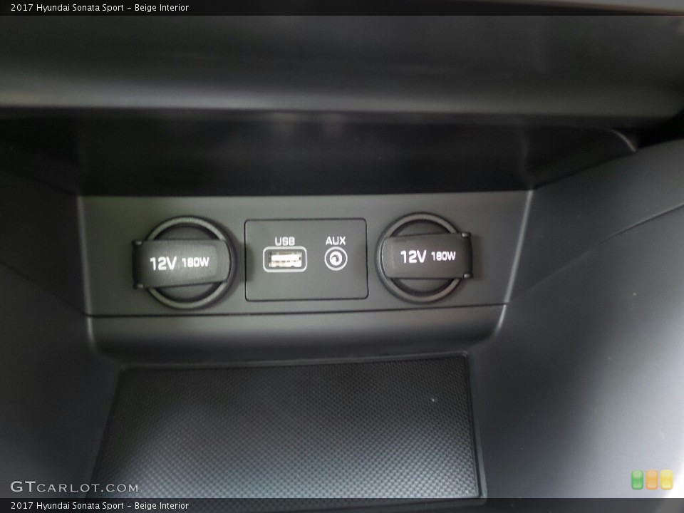 Beige Interior Controls for the 2017 Hyundai Sonata Sport #116687163