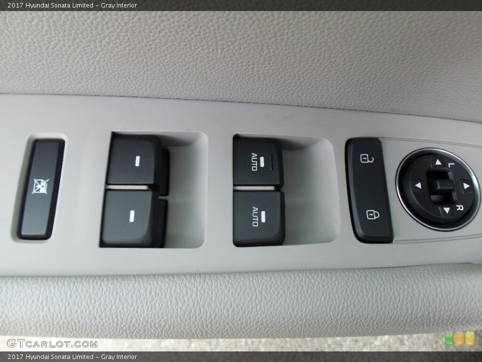 Gray Interior Controls for the 2017 Hyundai Sonata Limited #116687633