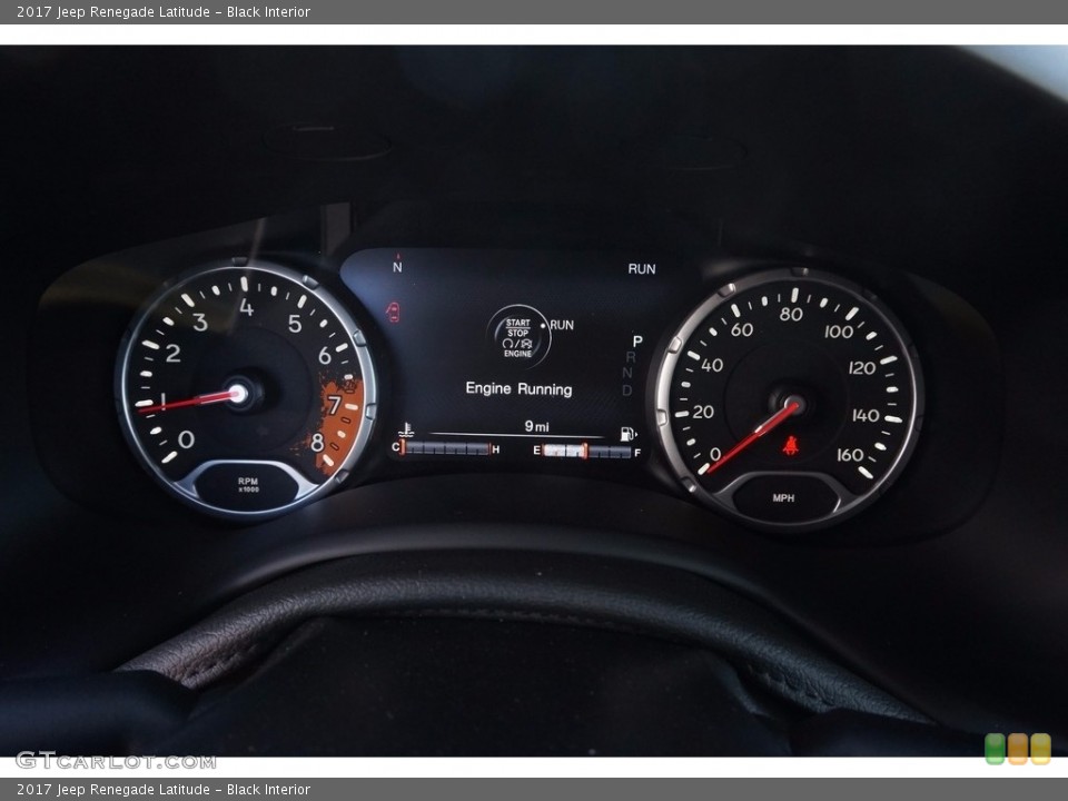 Black Interior Gauges for the 2017 Jeep Renegade Latitude #116688015