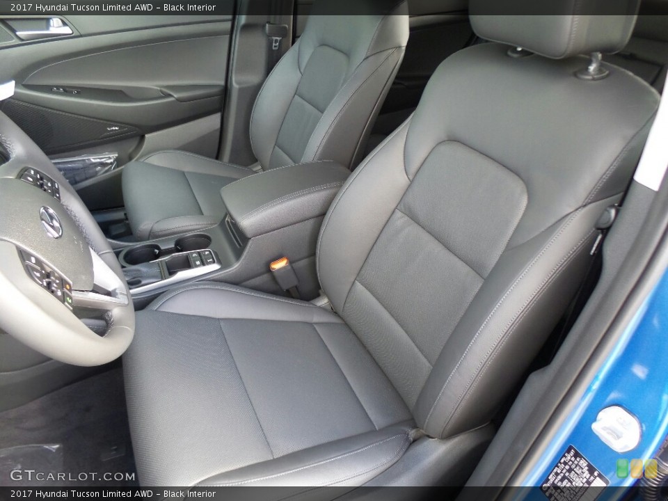 Black Interior Front Seat for the 2017 Hyundai Tucson Limited AWD #116689002