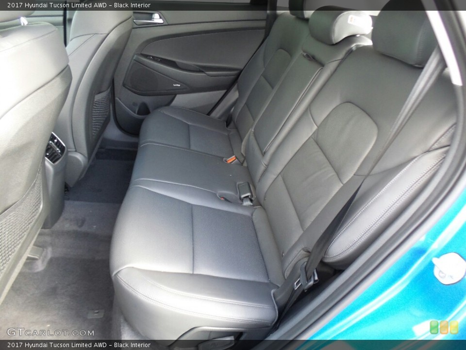 Black Interior Rear Seat for the 2017 Hyundai Tucson Limited AWD #116689019