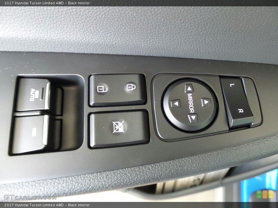 Black Interior Controls for the 2017 Hyundai Tucson Limited AWD #116689092
