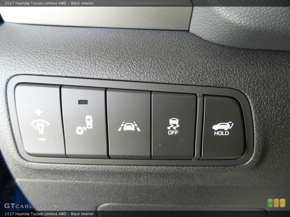 Black Interior Controls for the 2017 Hyundai Tucson Limited AWD #116689134