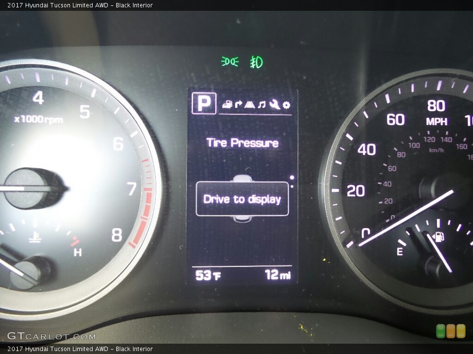 Black Interior Gauges for the 2017 Hyundai Tucson Limited AWD #116689239