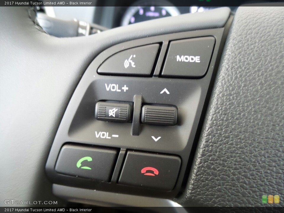 Black Interior Controls for the 2017 Hyundai Tucson Limited AWD #116689275