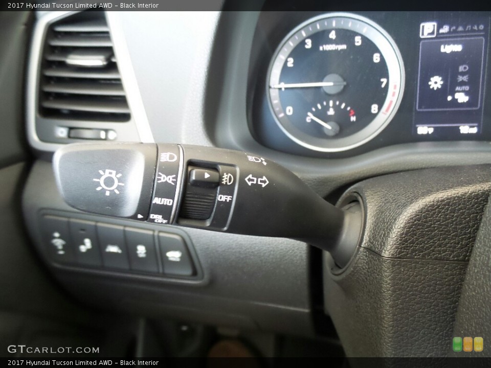 Black Interior Controls for the 2017 Hyundai Tucson Limited AWD #116689293