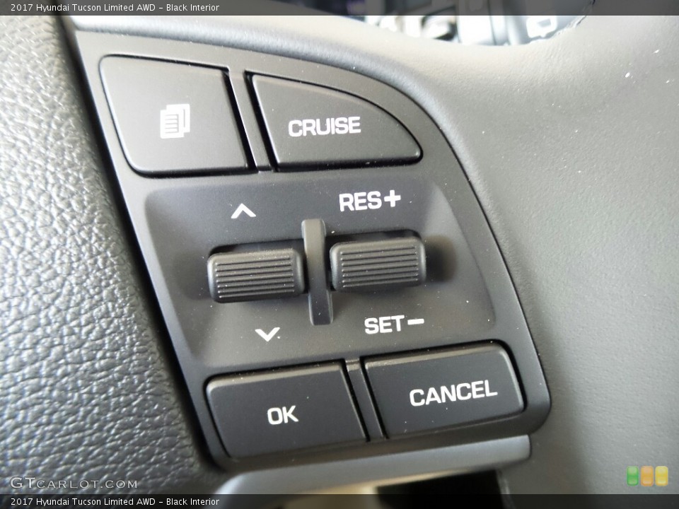 Black Interior Controls for the 2017 Hyundai Tucson Limited AWD #116689314