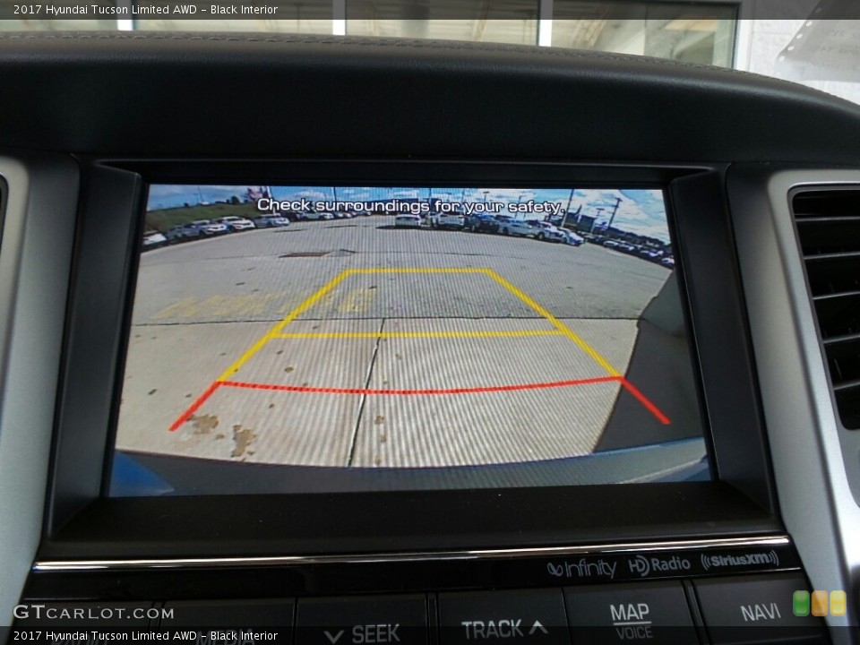 Black Interior Navigation for the 2017 Hyundai Tucson Limited AWD #116689476