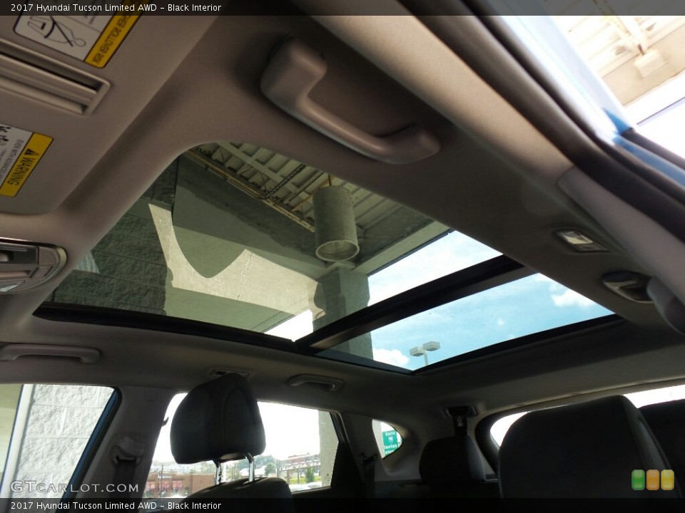 Black Interior Sunroof for the 2017 Hyundai Tucson Limited AWD #116689578
