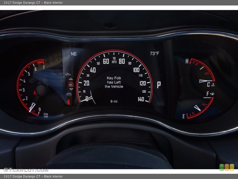 Black Interior Gauges for the 2017 Dodge Durango GT #116689587
