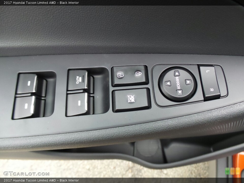 Black Interior Controls for the 2017 Hyundai Tucson Limited AWD #116691972