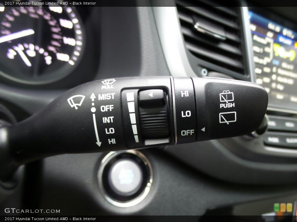 Black Interior Controls for the 2017 Hyundai Tucson Limited AWD #116692044