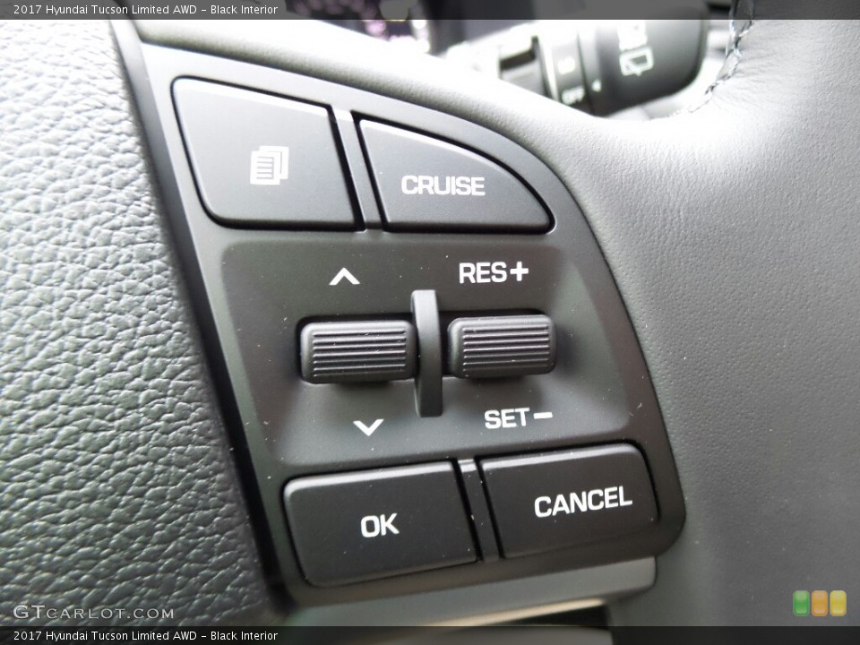 Black Interior Controls for the 2017 Hyundai Tucson Limited AWD #116692053