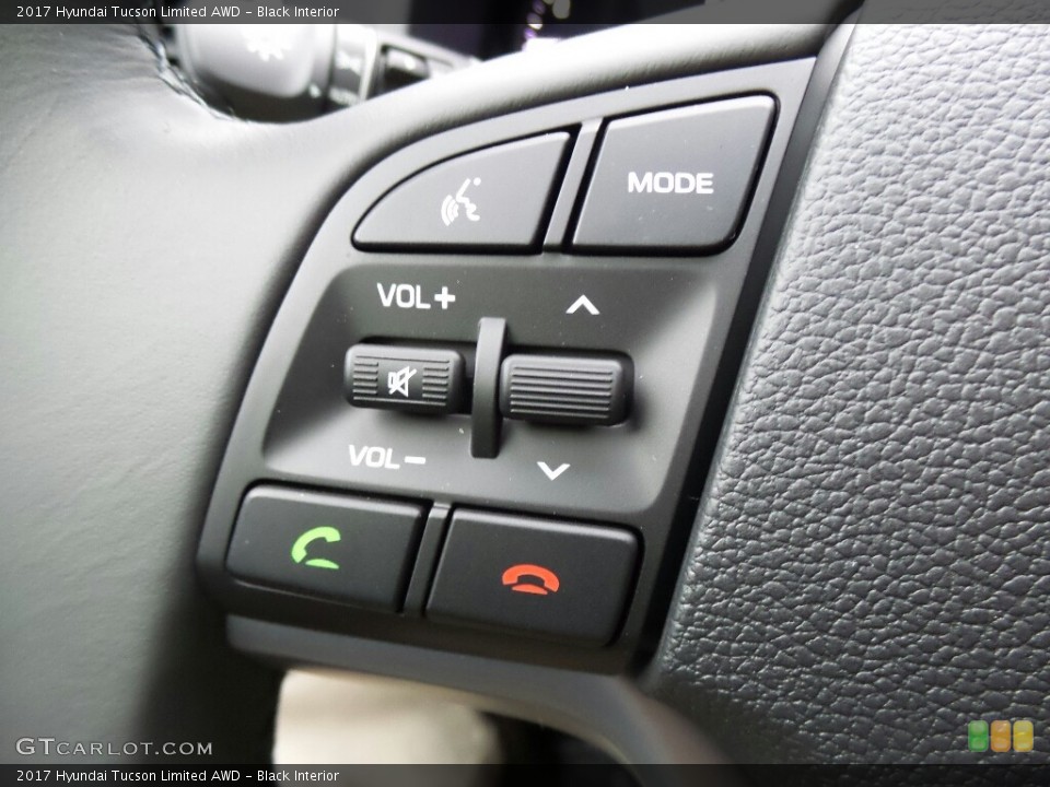 Black Interior Controls for the 2017 Hyundai Tucson Limited AWD #116692065